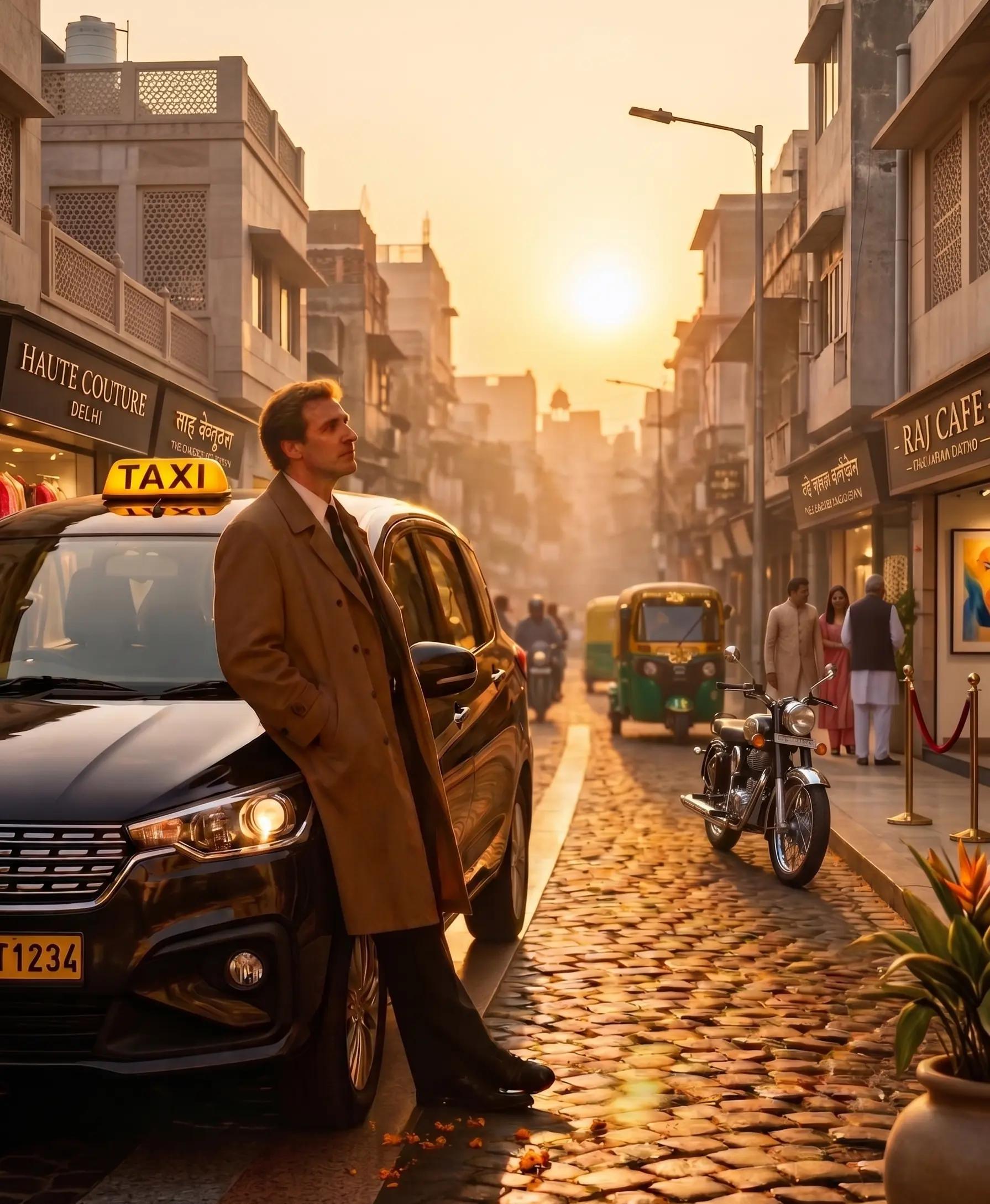 Samridhi premium white sedan taxi